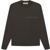 T-Shirts Fear of God | Fear Of God Essentials L/S T-Shirt Off Black