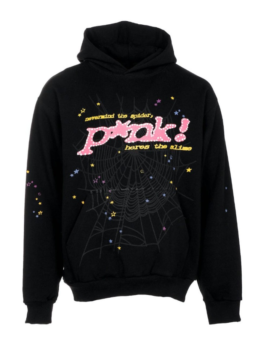 Hoodies & Sweats 305 Kicks | Spider P*Nk Hoodie Black