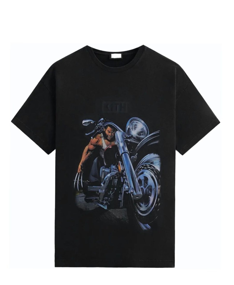 T-Shirts 305 Kicks | Kith X X-Men Chopper Vintage Tee Black