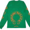 T-Shirts 305 Kicks | Chrome Hearts Green/Orange Long Sleeve T-Shirt