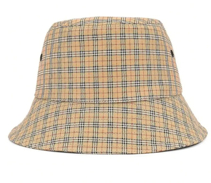 Accessories 305 Kicks | Burberry Micro Check Bucket Hat