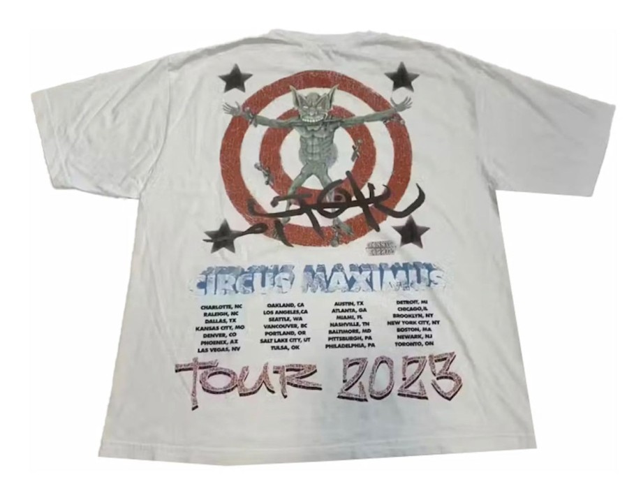 T-Shirts 305 Kicks | Travis Scott Utopia Circus Maximum T-Shirt White