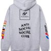 Hoodies & Sweats 305 Kicks | Anti Social Social Club X Gran Turismo Zipper Hoodie Grey