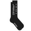 Accessories 305 Kicks | Off-White Arrows Mid Lenght Socks Black/White