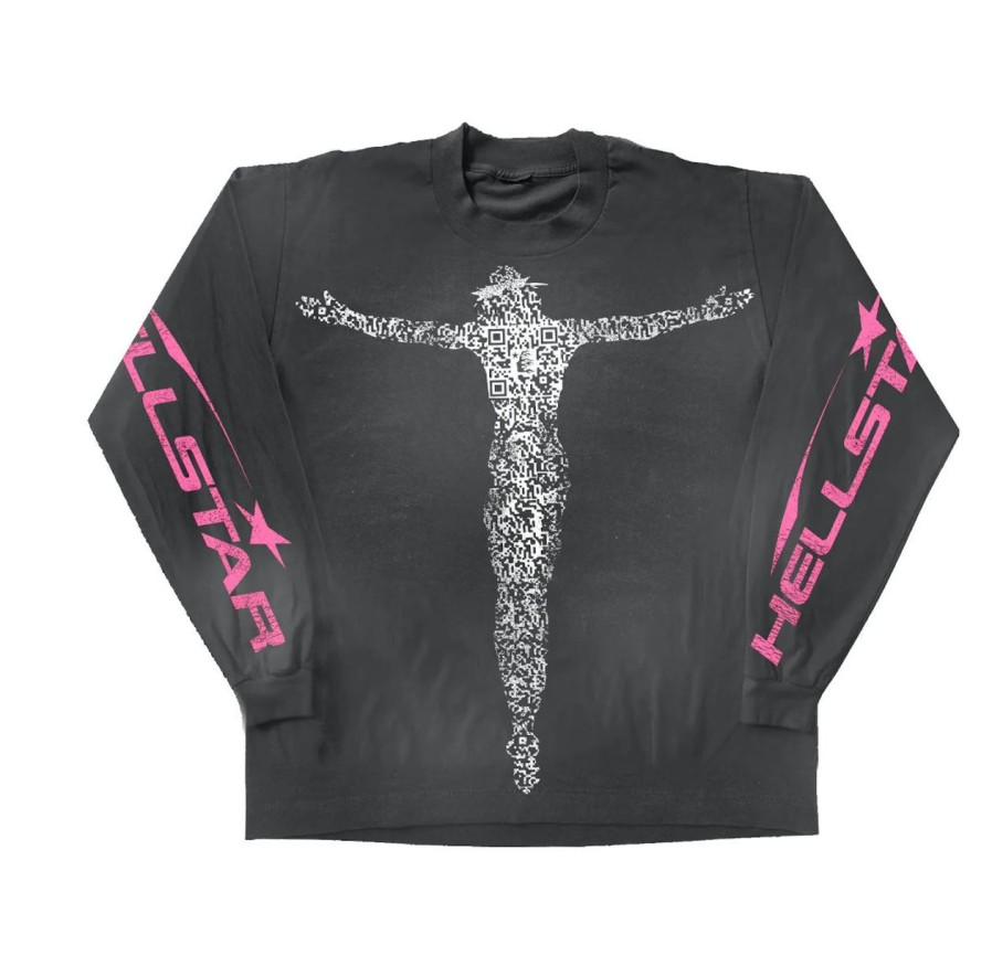 T-Shirts 305 Kicks | Hellstar Qr Christ Long Sleeve Tee