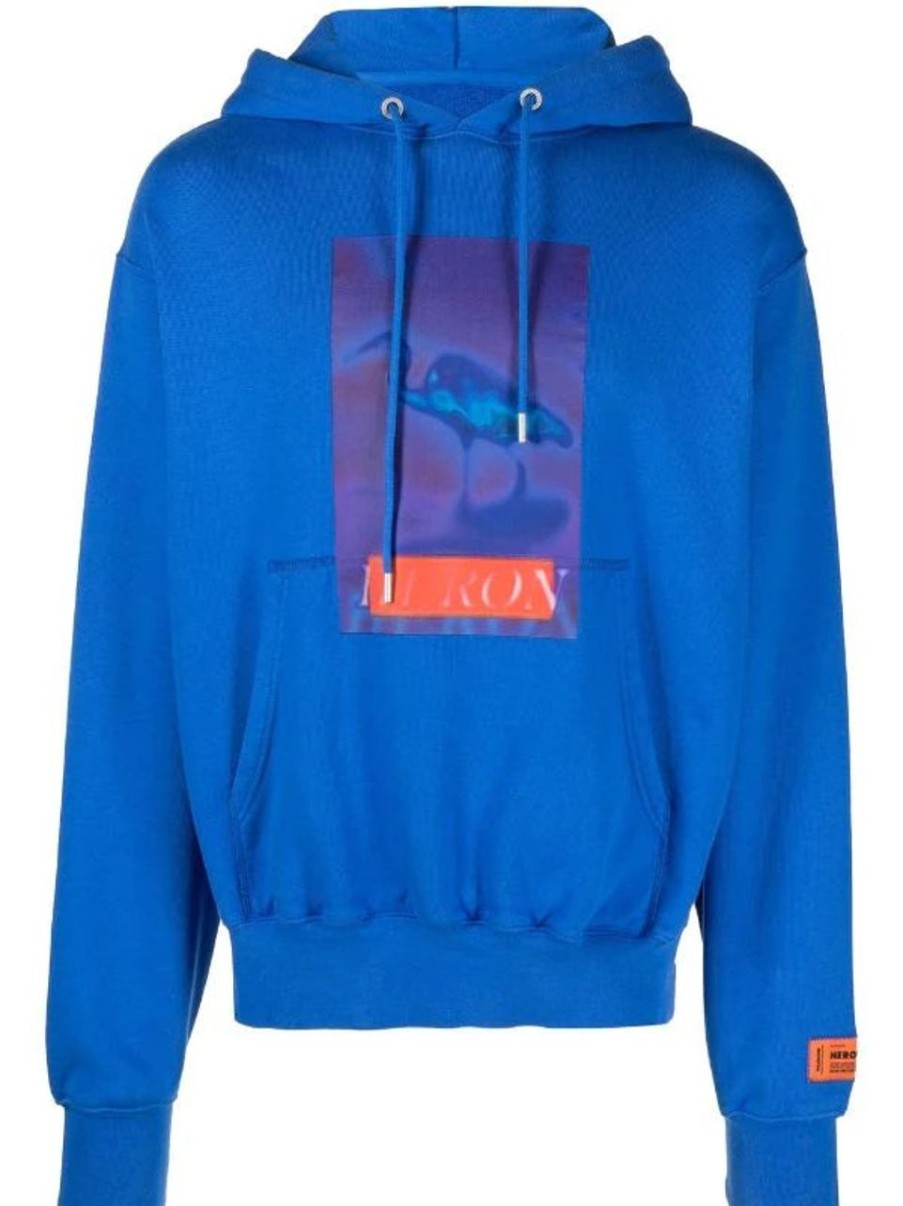 Hoodies & Sweats 305 Kicks | Heron Preston Graphic Hoodie Blue