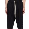 Pants 305 Kicks | Rick Owens 3/4 Pant Black Loose