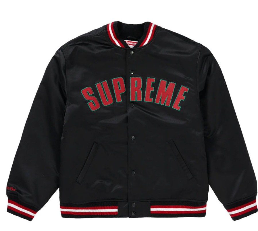 Hoodies & Sweats 305 Kicks | Supreme Mitchell & Ness Varsity Jacket Black