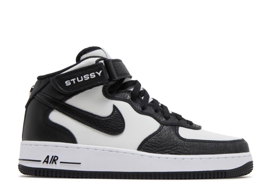 Shoes Nike | Stussy X Air Force 1 Mid Black White