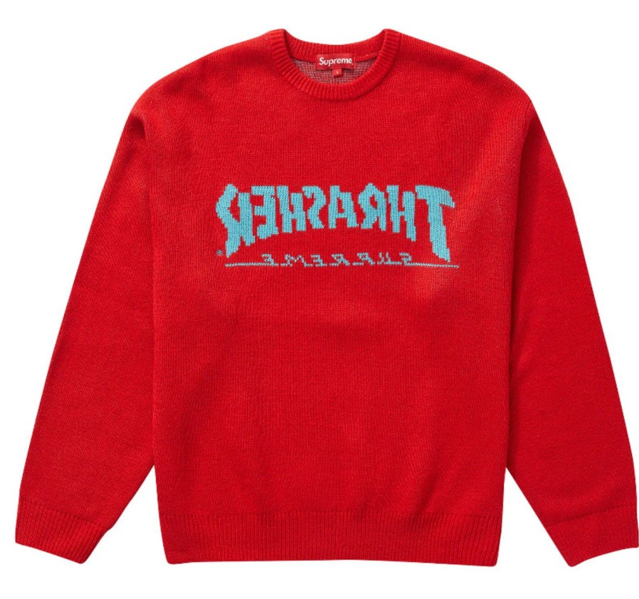 Hoodies & Sweats 305 Kicks | Supreme Trasher Sweater Red