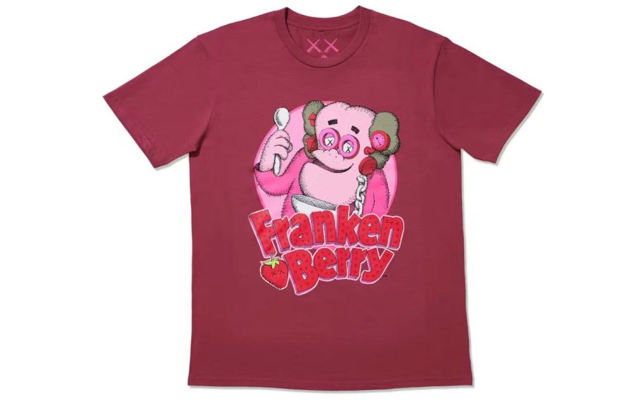 T-Shirts 305 Kicks | Kaws X Monsters Franken Berry T-Shirt Red