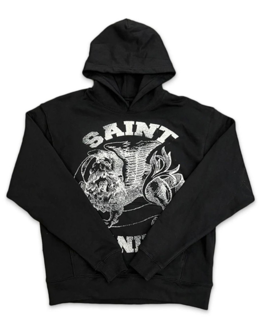 Hoodies & Sweats 305 Kicks | Saint Vanity Logo Hoodie "Black White"