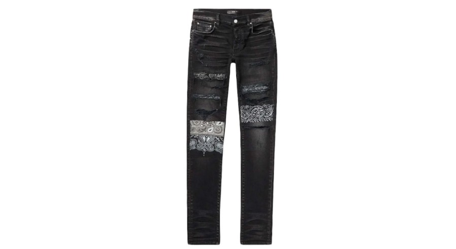 Pants 305 Kicks | Amiri Bandana Patchwork Skinny Jeans