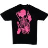 T-Shirts 305 Kicks | Kaws Skeleton New Fiction T-Shirtpink