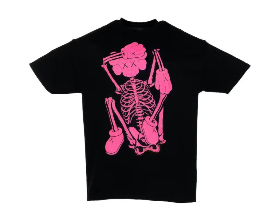 T-Shirts 305 Kicks | Kaws Skeleton New Fiction T-Shirtpink