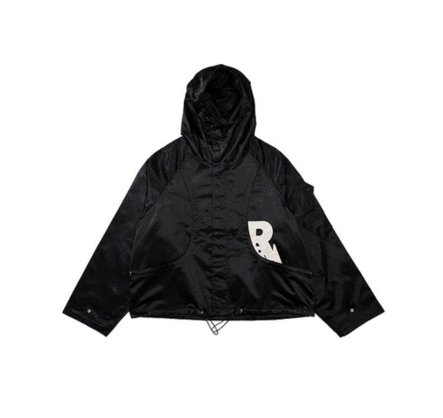 Hoodies & Sweats 305 Kicks | Rrr123 Satin Jacket Black