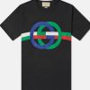 T-Shirts 305 Kicks | Gucci Mens Icon Variation Tshirt Black