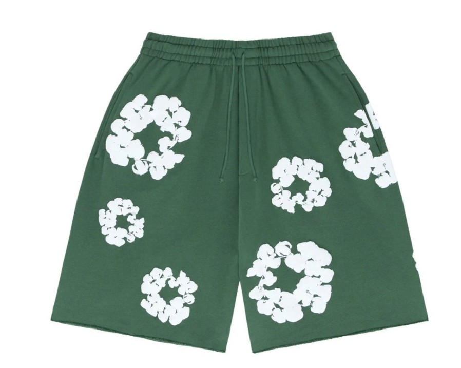 Shorts 305 Kicks | Denim Tears All Over Wreath Shorts Green