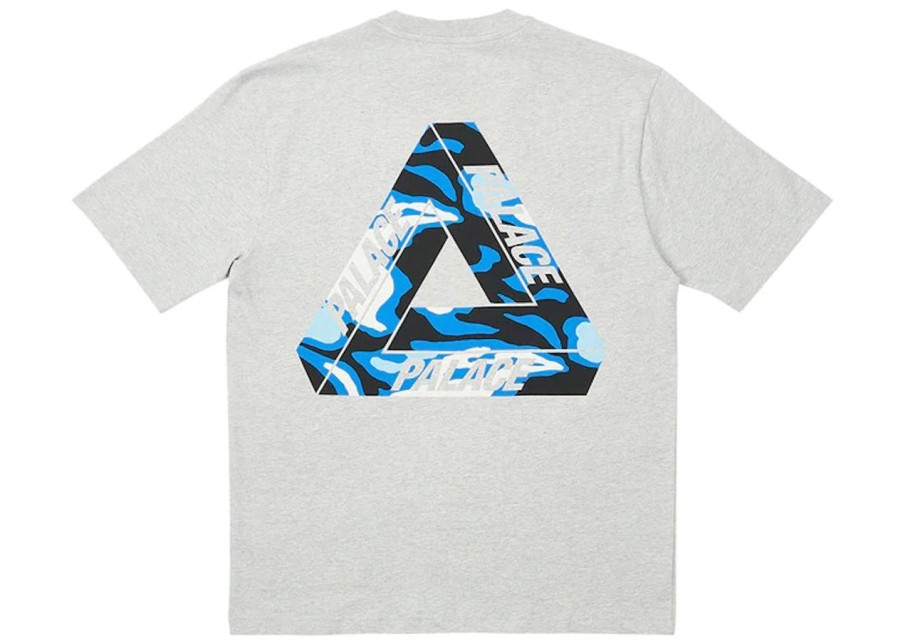 T-Shirts 305 Kicks | Palace Jungle Camo Tri-Ferg T-Shirt Grey Marble