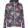 Hoodies & Sweats 305 Kicks | Moncler Windbreaker Jacket Floral Blue Red