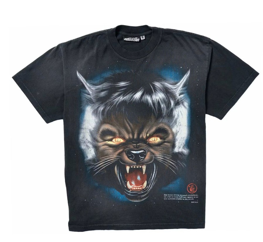 T-Shirts 305 Kicks | Hellstar Full Moon T-Shirt Black