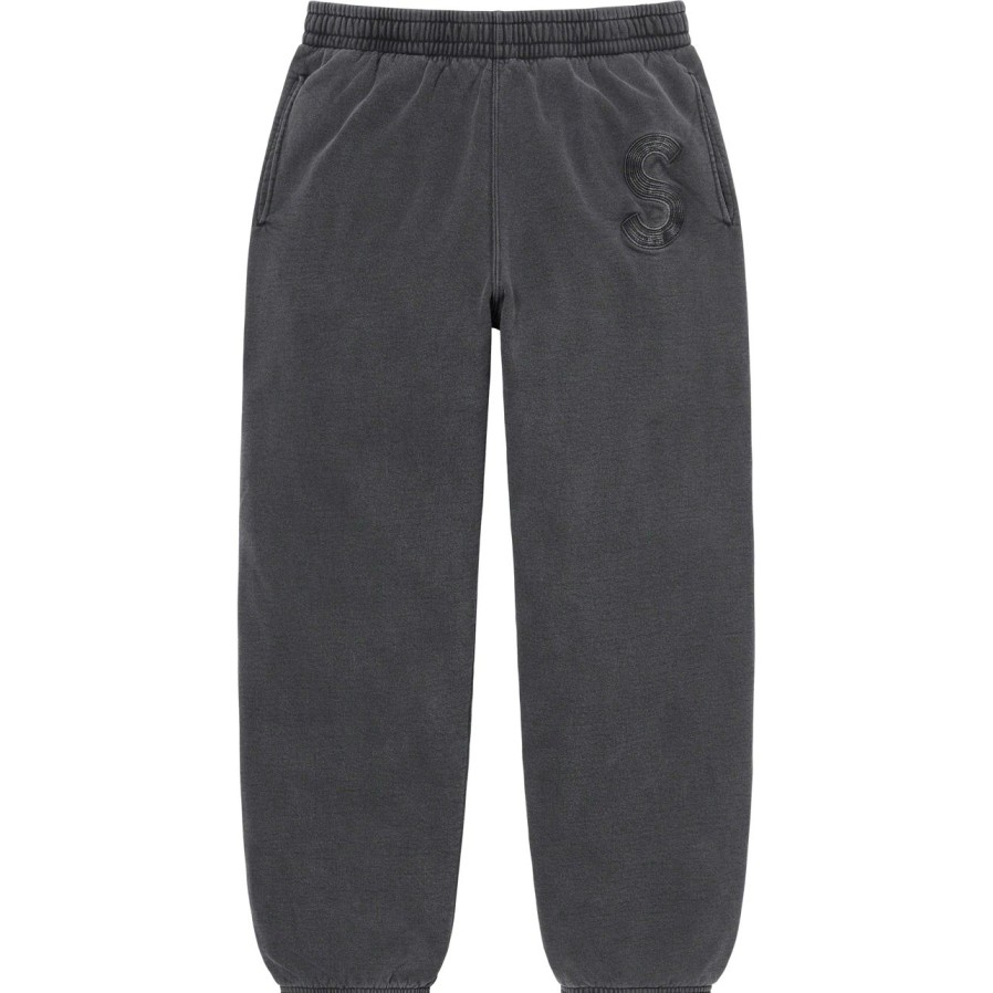 Pants 305 Kicks | Supreme Overdyed S Logo Sweatpants Black