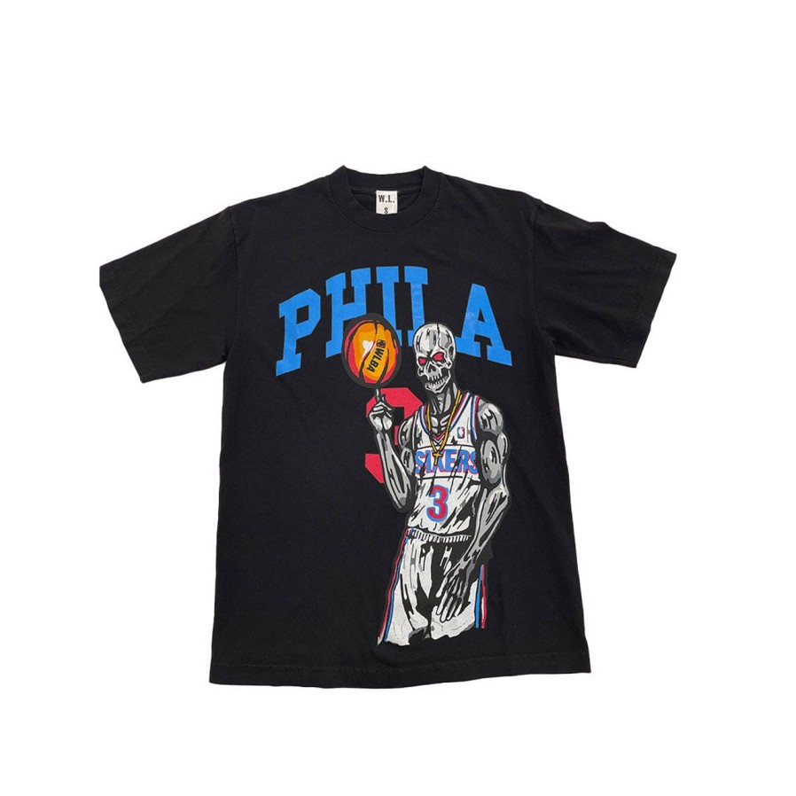 T-Shirts 305 Kicks | Warren Lotas Philadelphia 76Ers T-Shirt Black