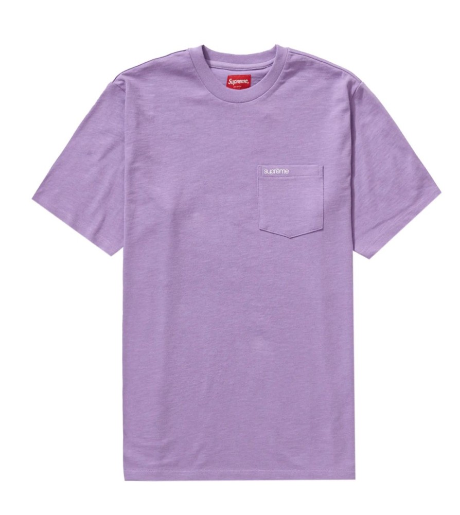 T-Shirts 305 Kicks | Supreme S/S Pocket Tee (Fw21) Violet