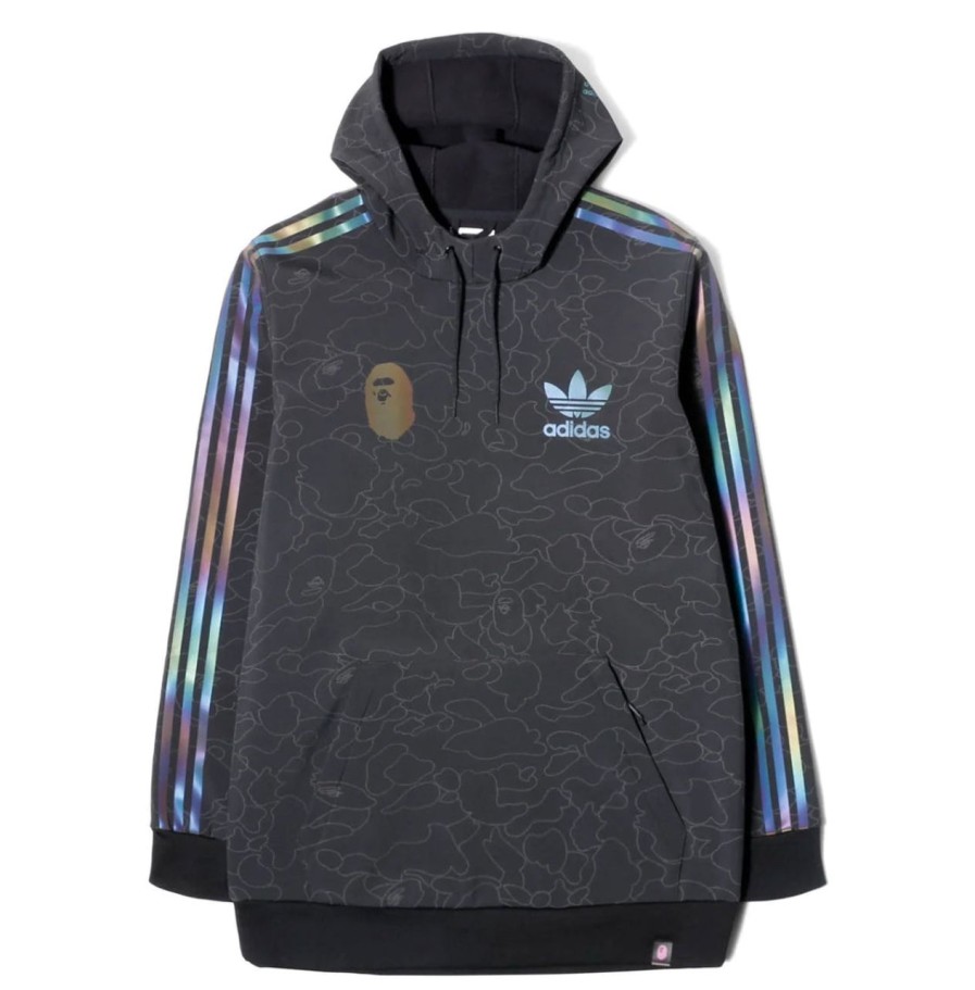 Hoodies & Sweats 305 Kicks | Bape X Adidas 'Tech' Black Jacket