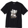 T-Shirts 305 Kicks | Kaws X Uniqlo Short Sleeve Graphic T-Shirt Black