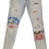 Pants 305 Kicks | Amiri Bandana Light Denim Jeans