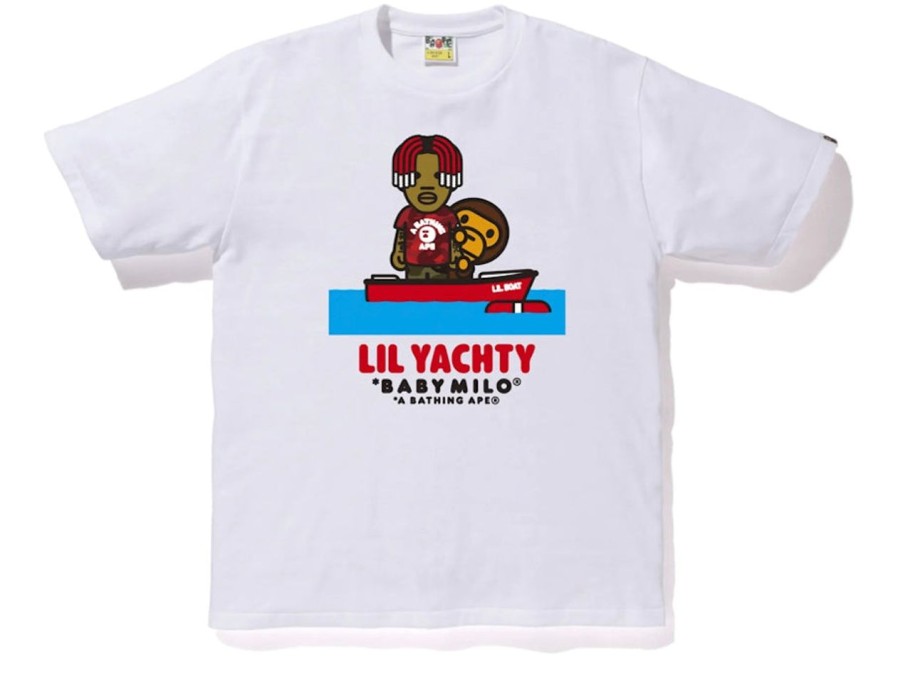 T-Shirts 305 Kicks | Bape X Lil Yachty Baby Milo Tee White