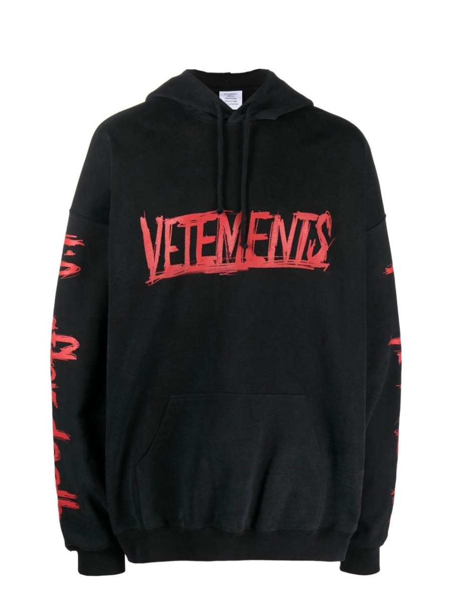 Hoodies & Sweats 305 Kicks | Vetements Life After Death Hoodie Black/Red