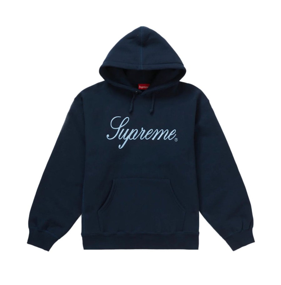 Hoodies & Sweats 305 Kicks | Supreme Script Hoodie Navy