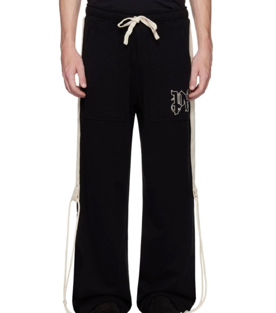 Pants 305 Kicks | Palm Angels Monogram Pants Black