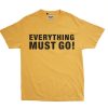 T-Shirts 305 Kicks | Gallery Dept Everything Must Go T-Shirt Yellow