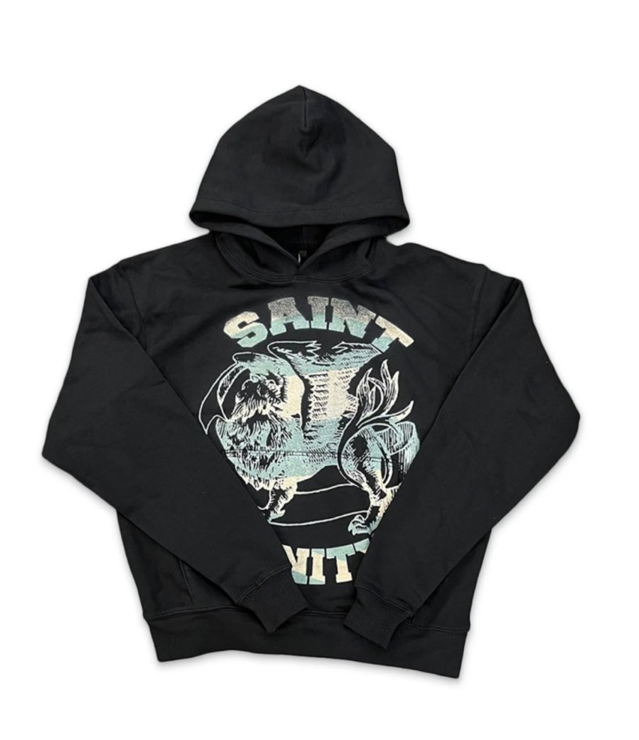 Hoodies & Sweats 305 Kicks | Saint Vanity Logo Hoodie "Black Teal"