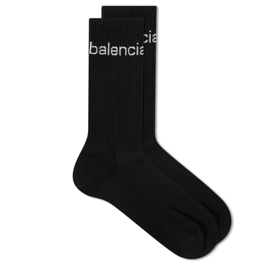 Accessories 305 Kicks | Balenciaga Dot Com Socks Black