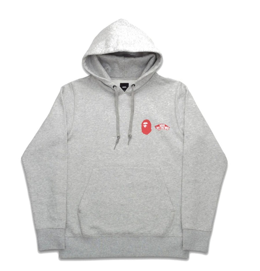 Hoodies & Sweats 305 Kicks | Bape X Vans Pullover Fleece Hoodie Ash Heather