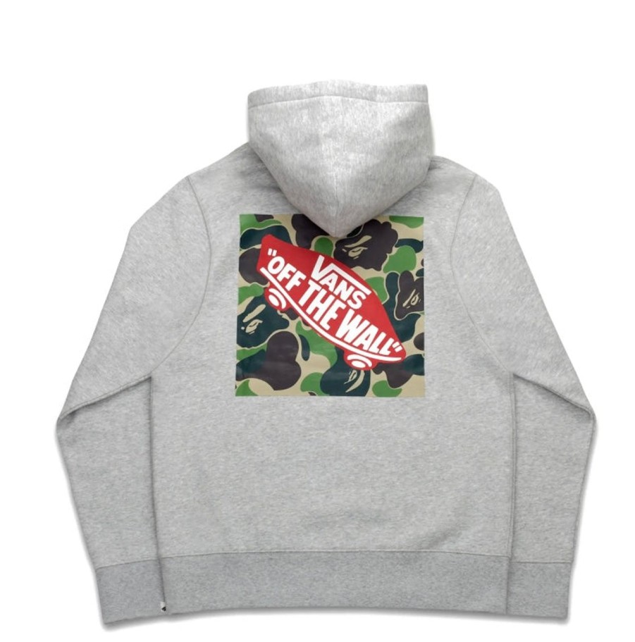 Hoodies & Sweats 305 Kicks | Bape X Vans Pullover Fleece Hoodie Ash Heather