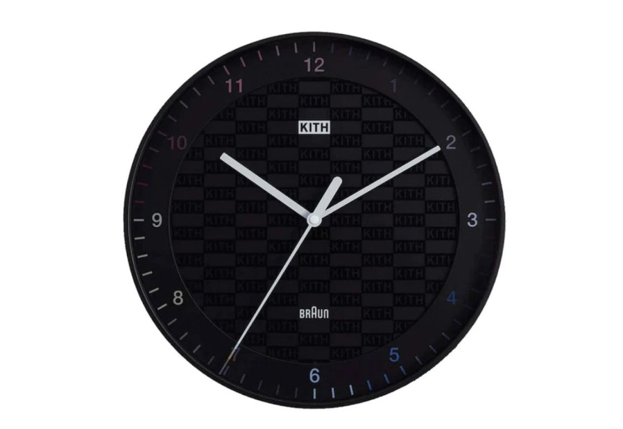 Accessories 305 Kicks | Kith For Braun Bc17 Wall Clock Black