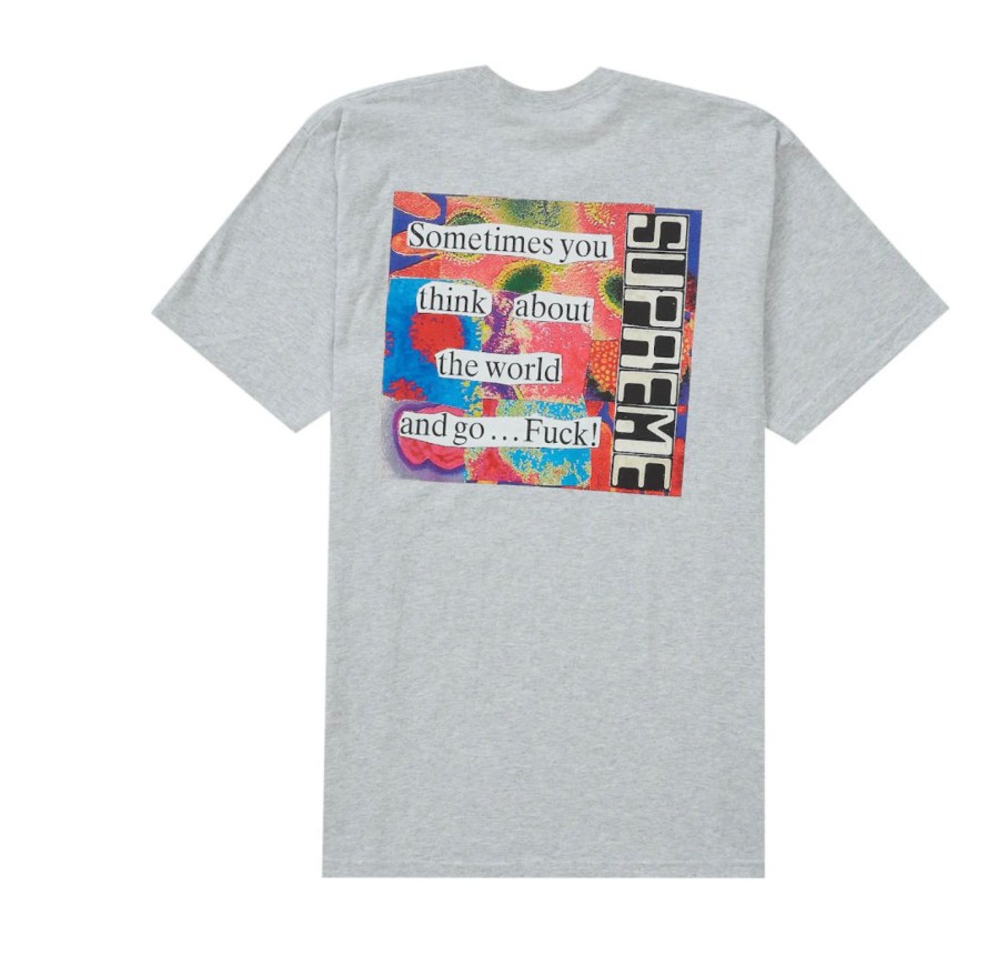 T-Shirts 305 Kicks | Supreme Static Tee Ash Grey