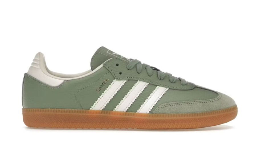 Shoes 305 Kicks | Adidas Samba Og Silver Green (Women'S)