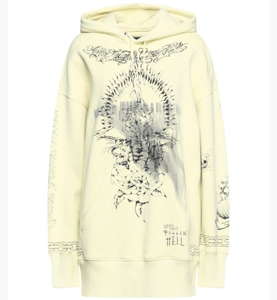 Hoodies & Sweats 305 Kicks | Givenchy Light Yellow Hoodie