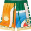 Shorts 305 Kicks | Casablanca Tennis Silk Shorts With Drawstrings