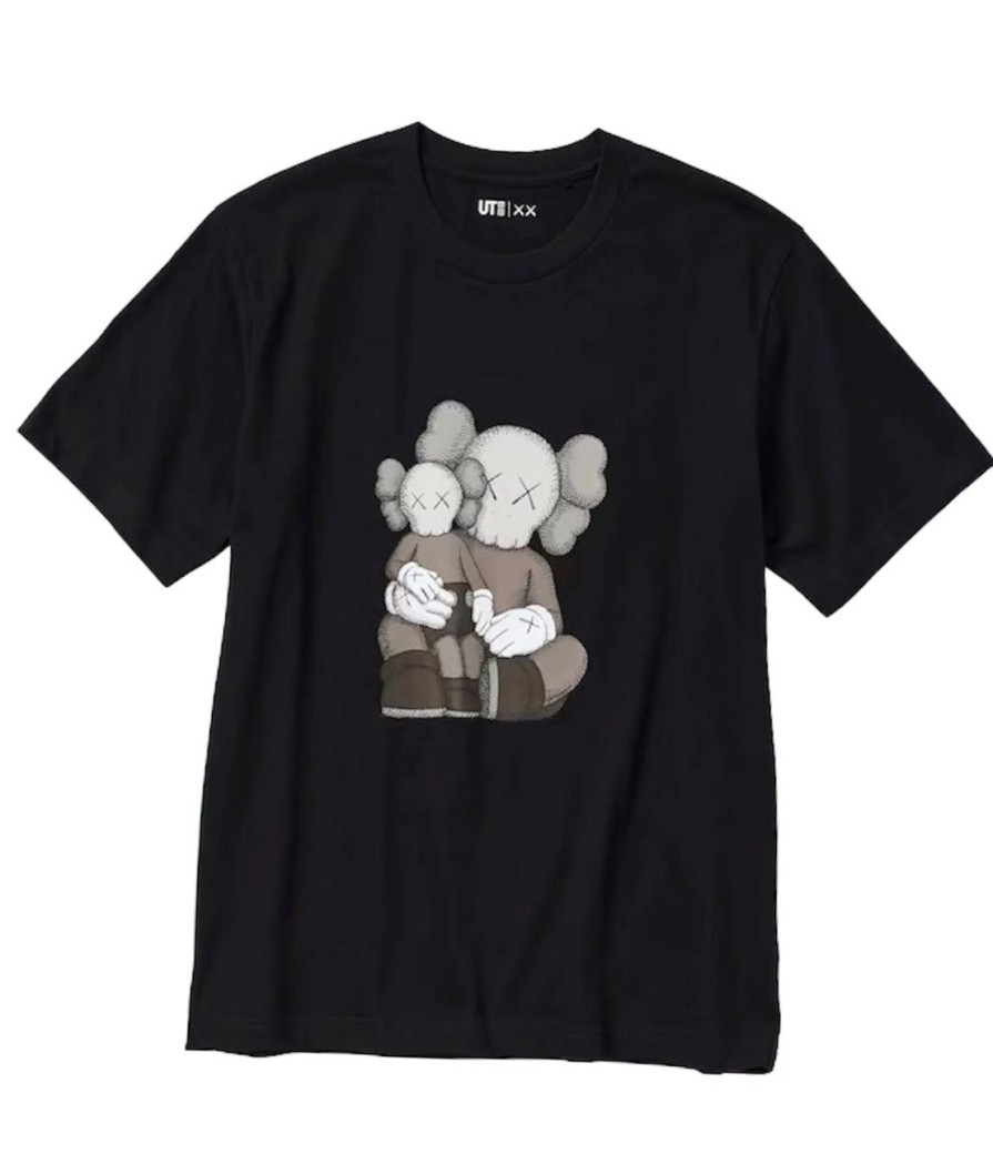 Shorts 305 Kicks | Kaws X Uniqlo Short Sleeve Graphic T-Shirt Black