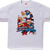 T-Shirts 305 Kicks | Bape X Marvel Captain America White T-Shirt